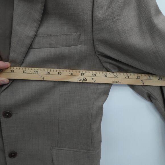 Ermenegildo Zegna Blazer Mens 38S Brown Classic Wool Made‎ Italy Saks Fifth Ave - Picture 12 of 16